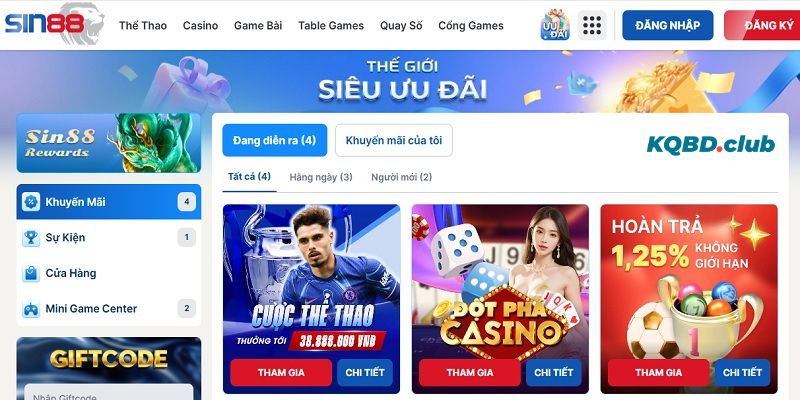 SIN88 - Nhà cái lớn mạnh đến từ Singapore