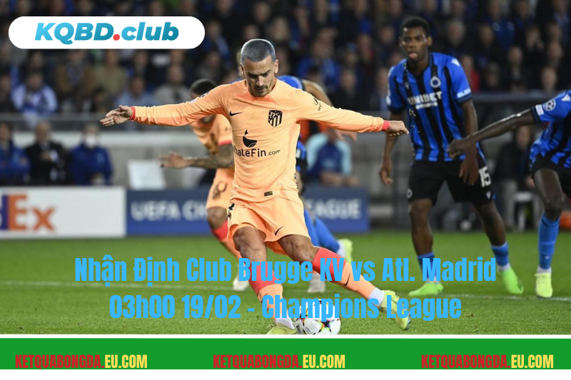 Đội hình dự kiến trước trận Club Brugge KV vs Atl. Madrid